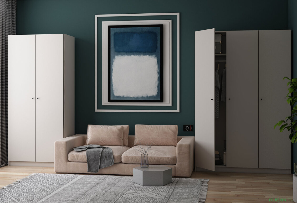 Obrázek 2 - Skříň Promo s policemi 2 DTD 90x48x204 Kašmír