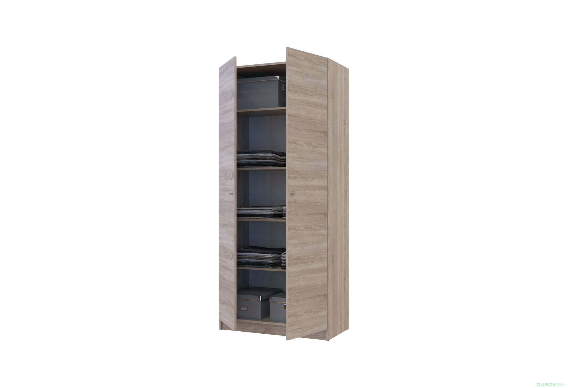 Obrázek 5 - Skříň Promo s policemi 2 DTD 90x48x204 Dub sonoma