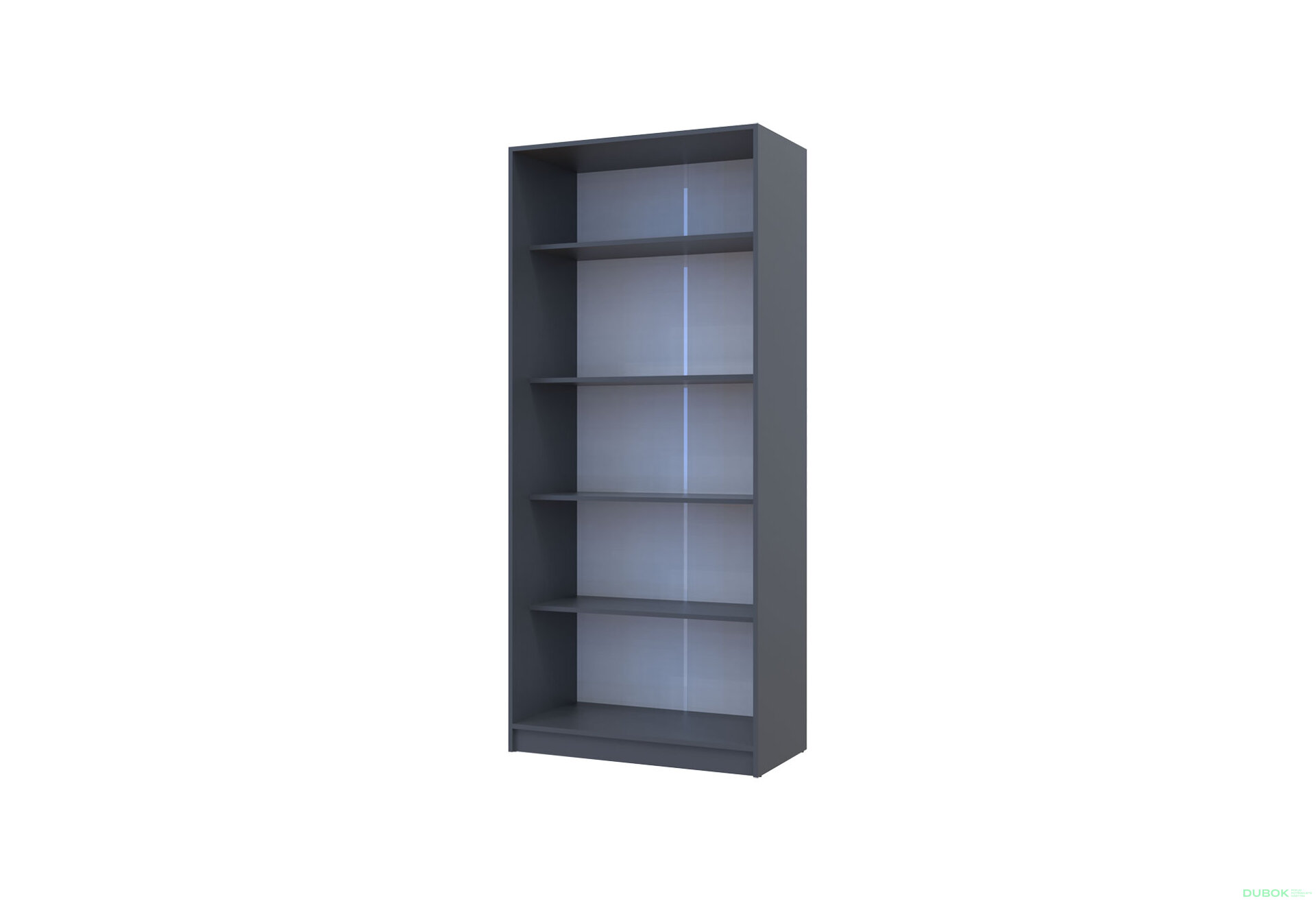 Obrázek 6 - Skříň Promo s policemi 2 DTD 90x48x204 Grafit
