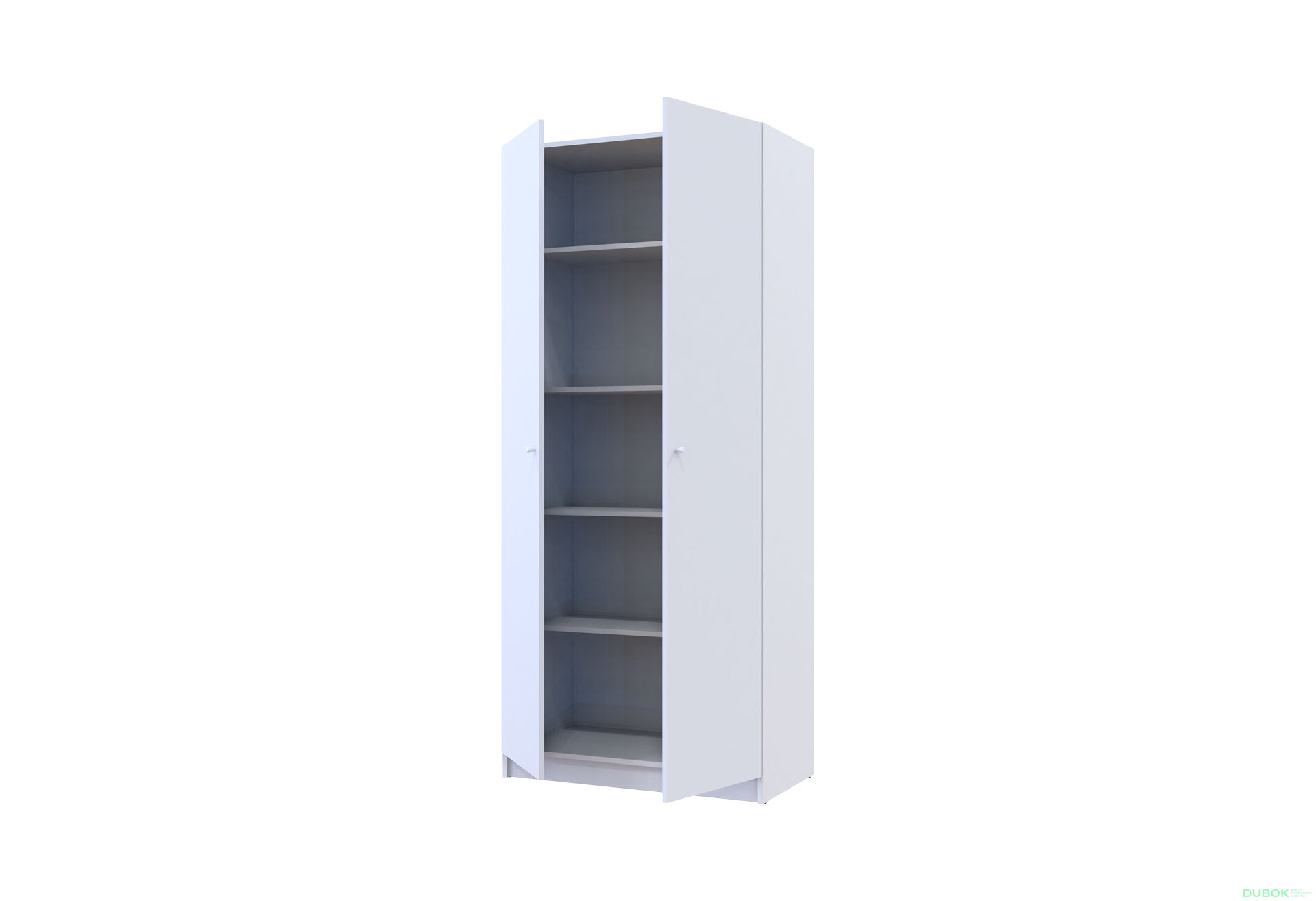 Obrázek 5 - Skříň Promo s policemi 2 DTD 90x48x204 Bílá