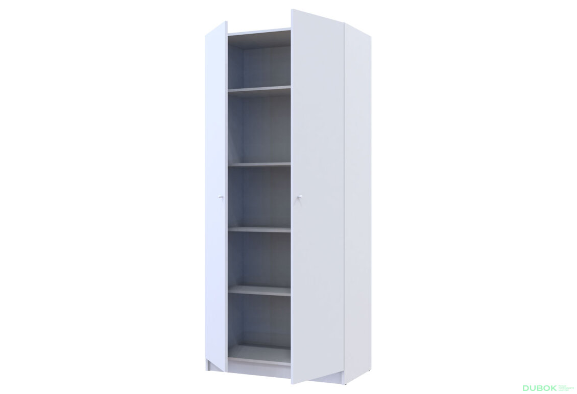 Obrázek 5 - Skříň Promo s policemi 2 DTD 90x48x204 Bílá