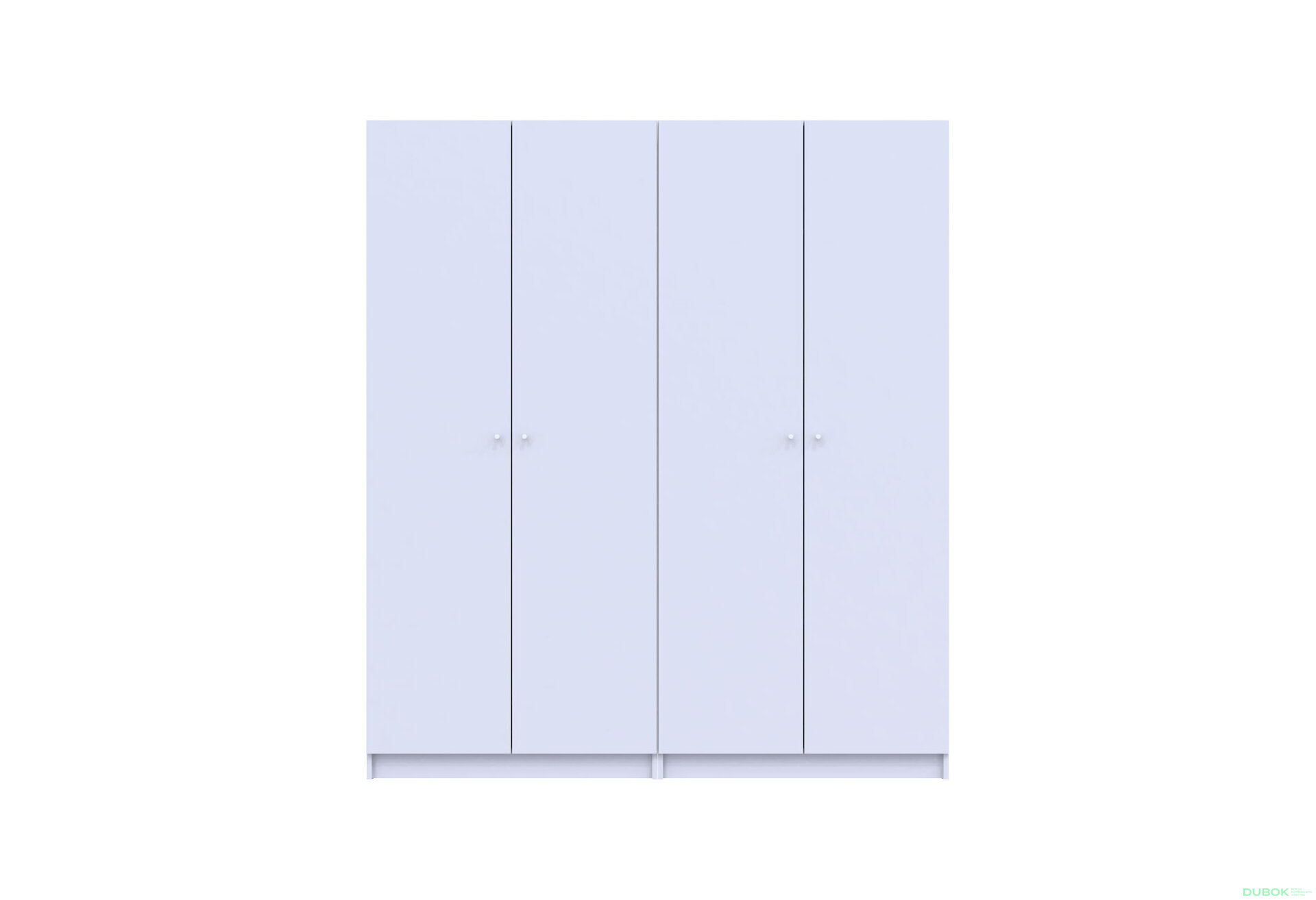 Obrázek 5 - Skříň Promo s policemi 2+2 DTD 180×48×204 Bílá