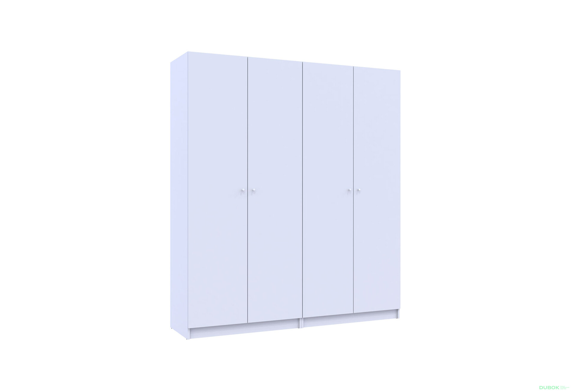 Obrázek 18 - Skříň Promo s policemi 2+2 DTD 180×48×204 Bílá