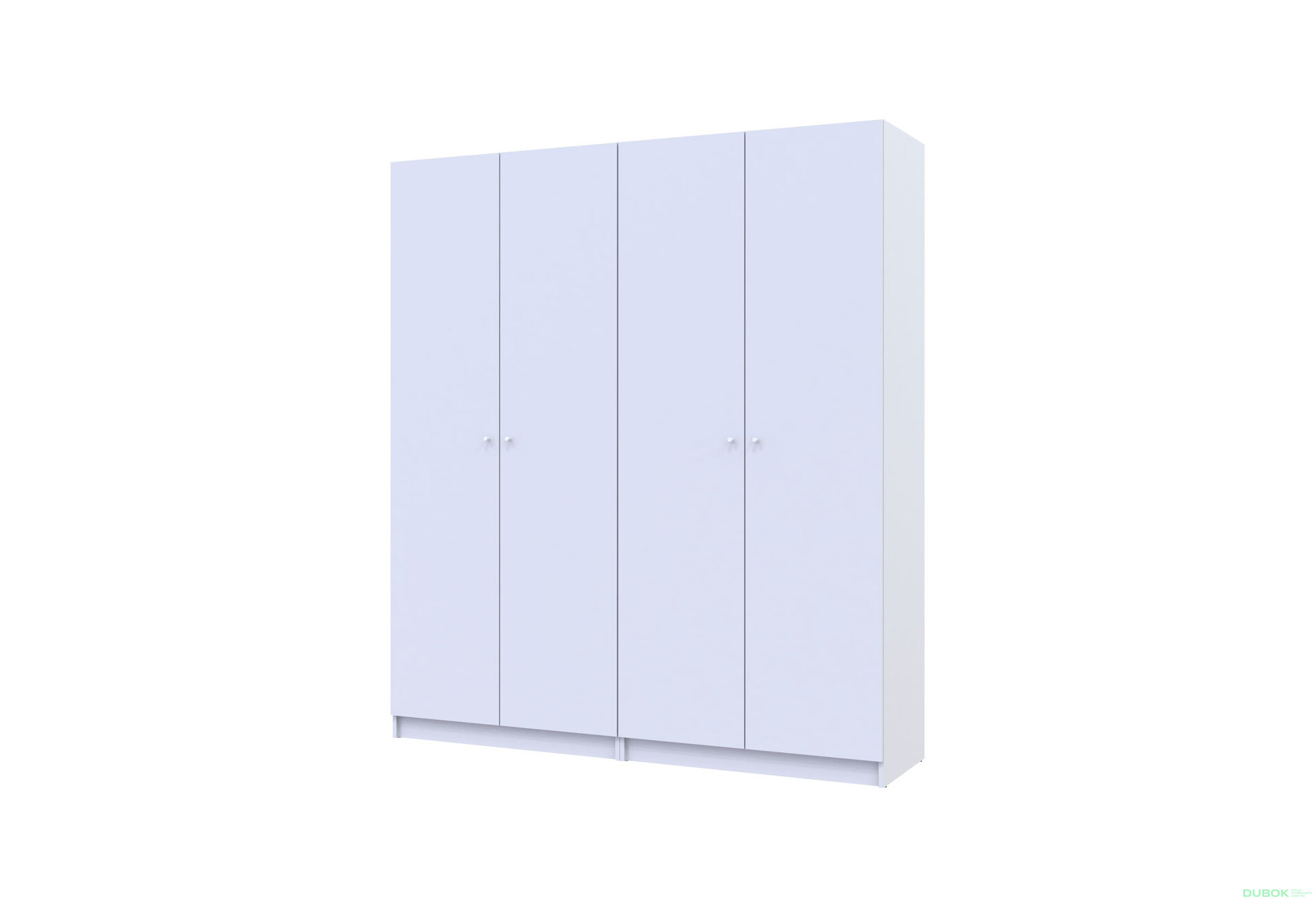 Obrázek 1 - Skříň Promo s policemi 2+2 DTD 180×48×204 Bílá