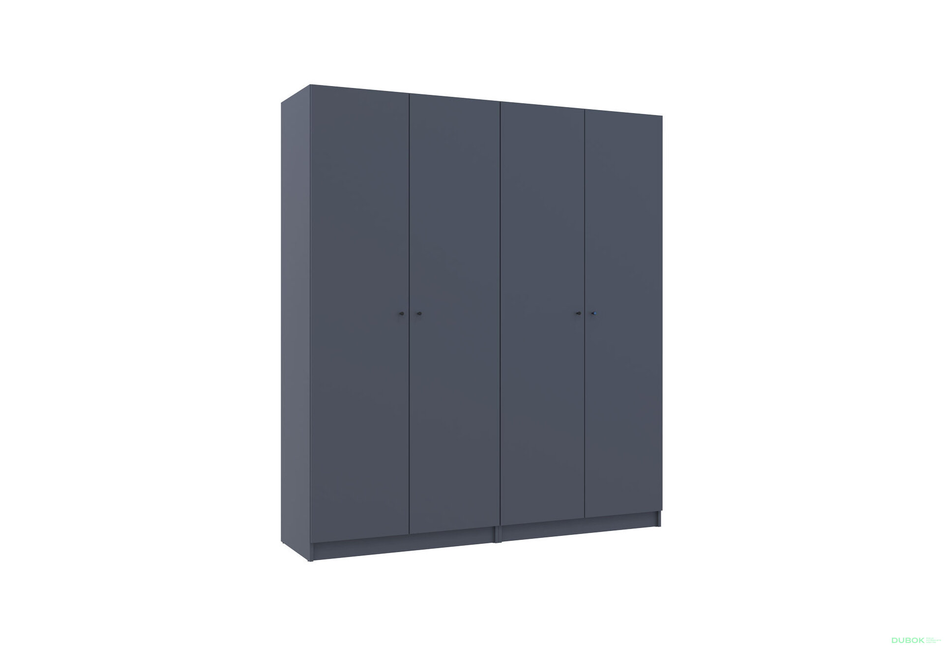 Obrázek 5 - Skříň Promo s policemi 2+2 DTD 180×48×204 Grafit