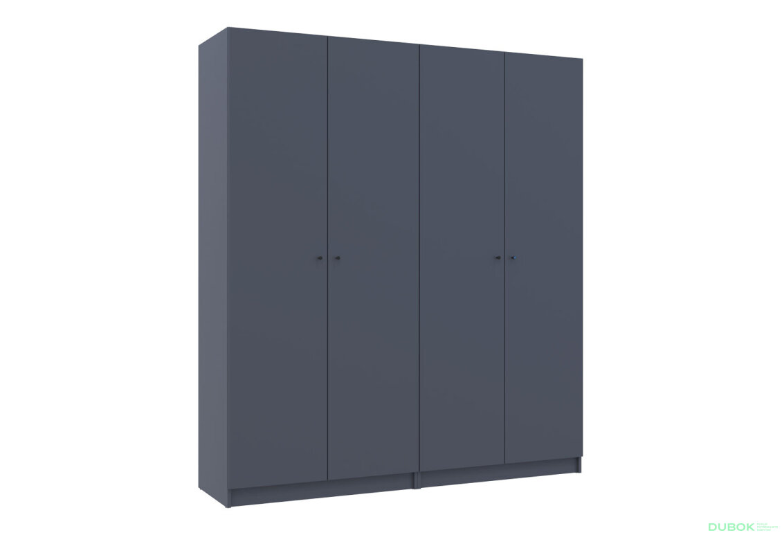 Obrázek 5 - Skříň Promo s policemi 2+2 DTD 180×48×204 Grafit