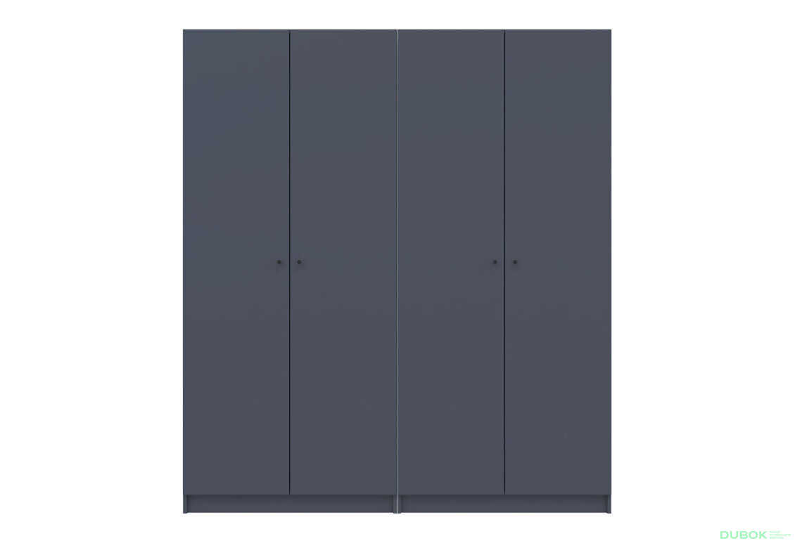 Obrázek 4 - Skříň Promo s policemi 2+2 DTD 180×48×204 Grafit
