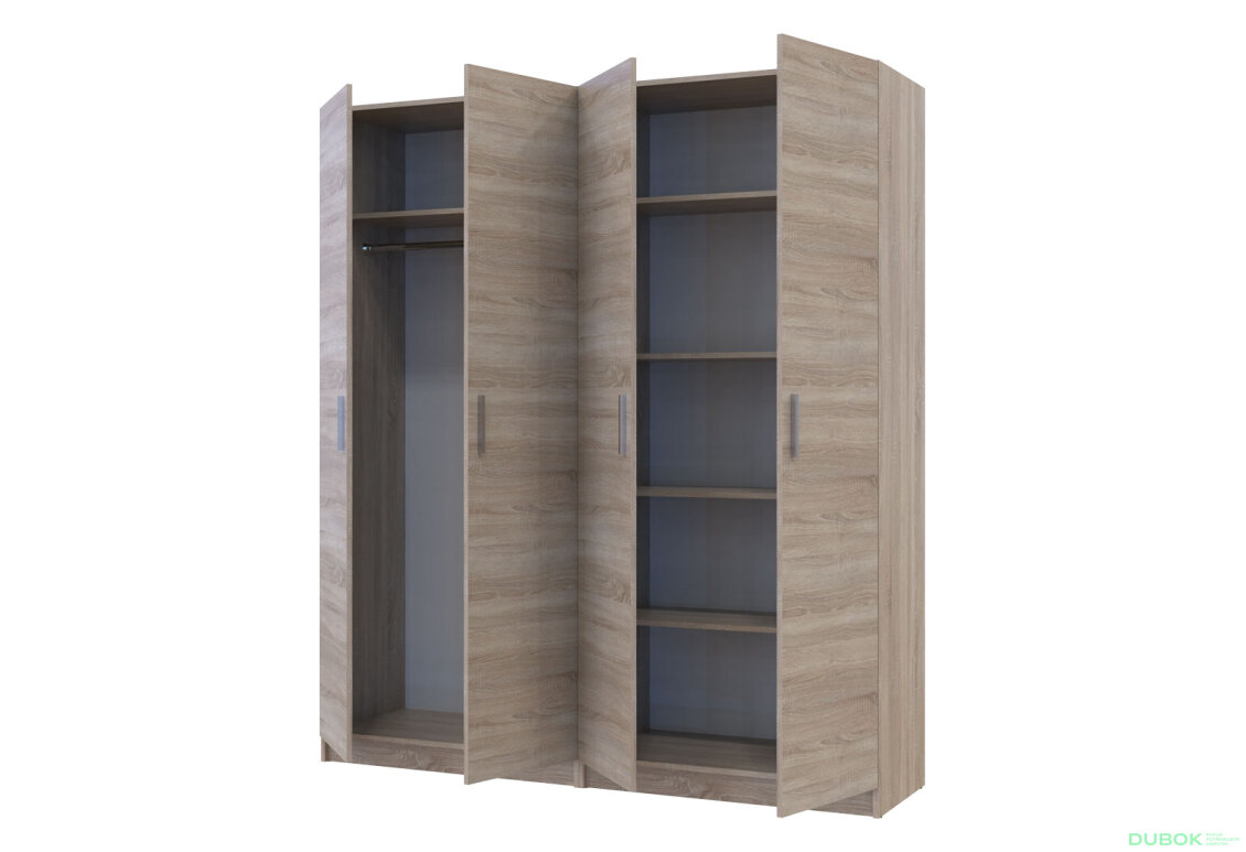Obrázek 7 - Skříň Promo s policemi 2+2 DTD 180×48×204 Dub sonoma