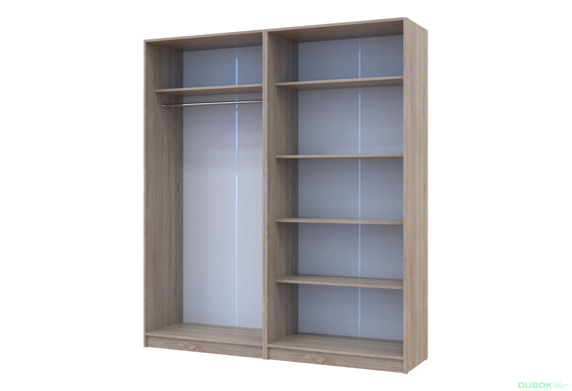 Obrázek 15 - Skříň Promo s policemi 2+2 DTD 180×48×204 Dub sonoma