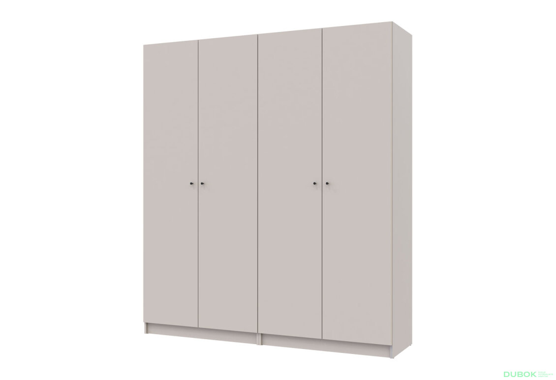 Skříň Promo s policemi 2+2 DTD 180×48×204 Kašmír