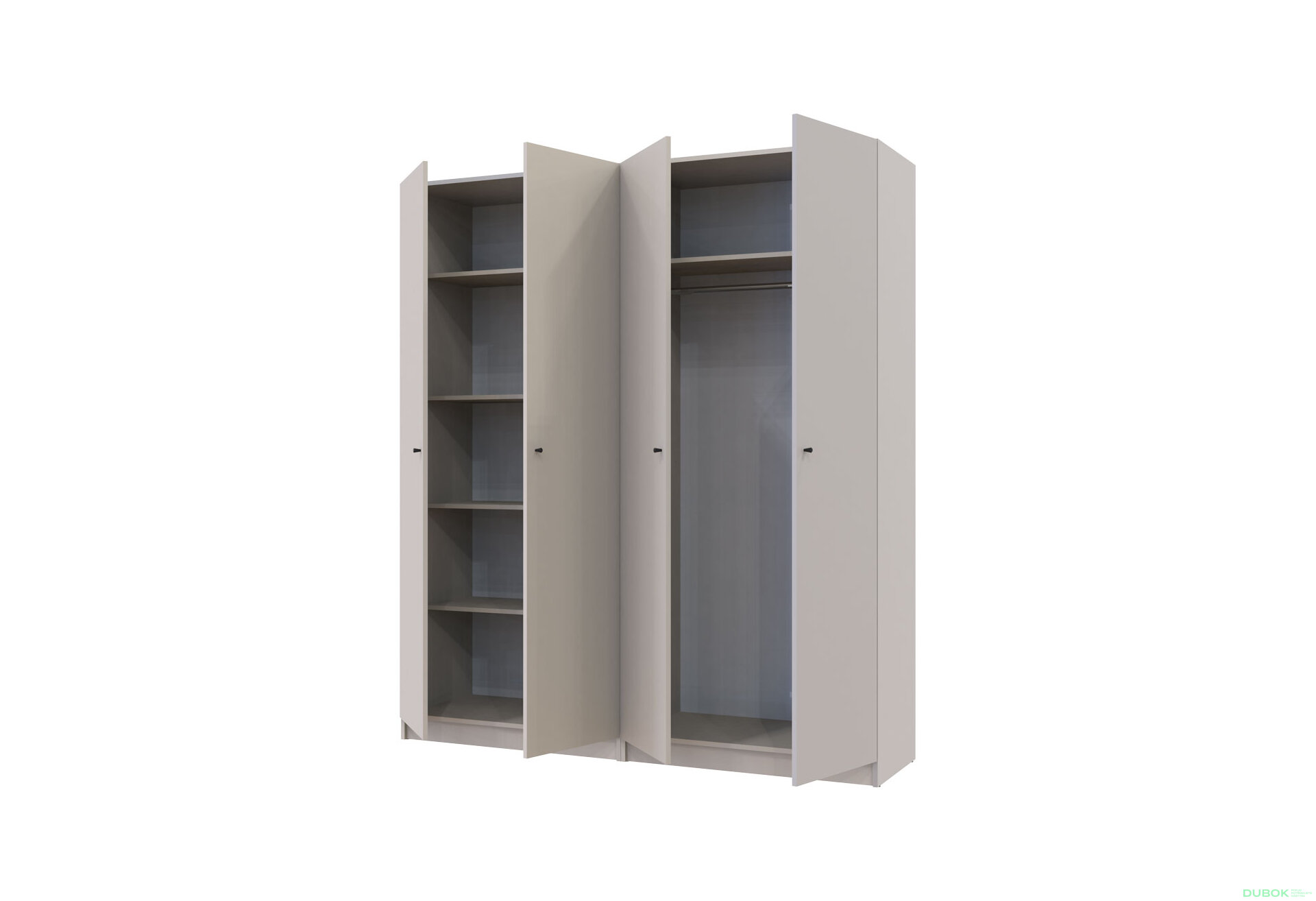 Obrázek 6 - Skříň Promo s policemi 2+2 DTD 180×48×204 Kašmír