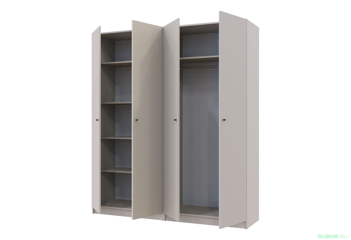 Obrázek 6 - Skříň Promo s policemi 2+2 DTD 180×48×204 Kašmír