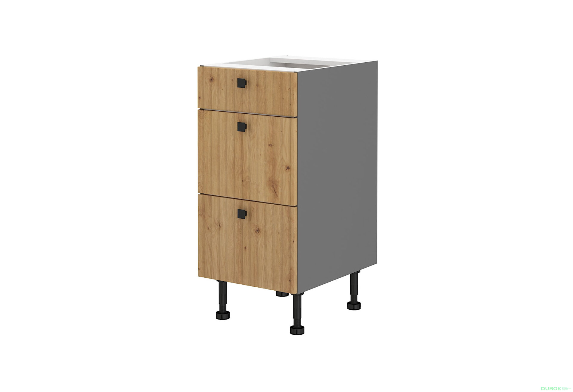 Obrázek 1 - 40 D 3S BB premium box Ava antracit / dub artisan