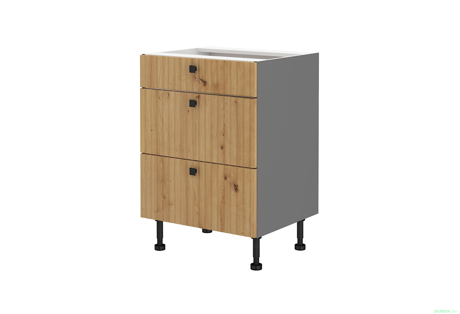 Obrázek 1 - 60 D 3S BB premium box Ava antracit / dub artisan