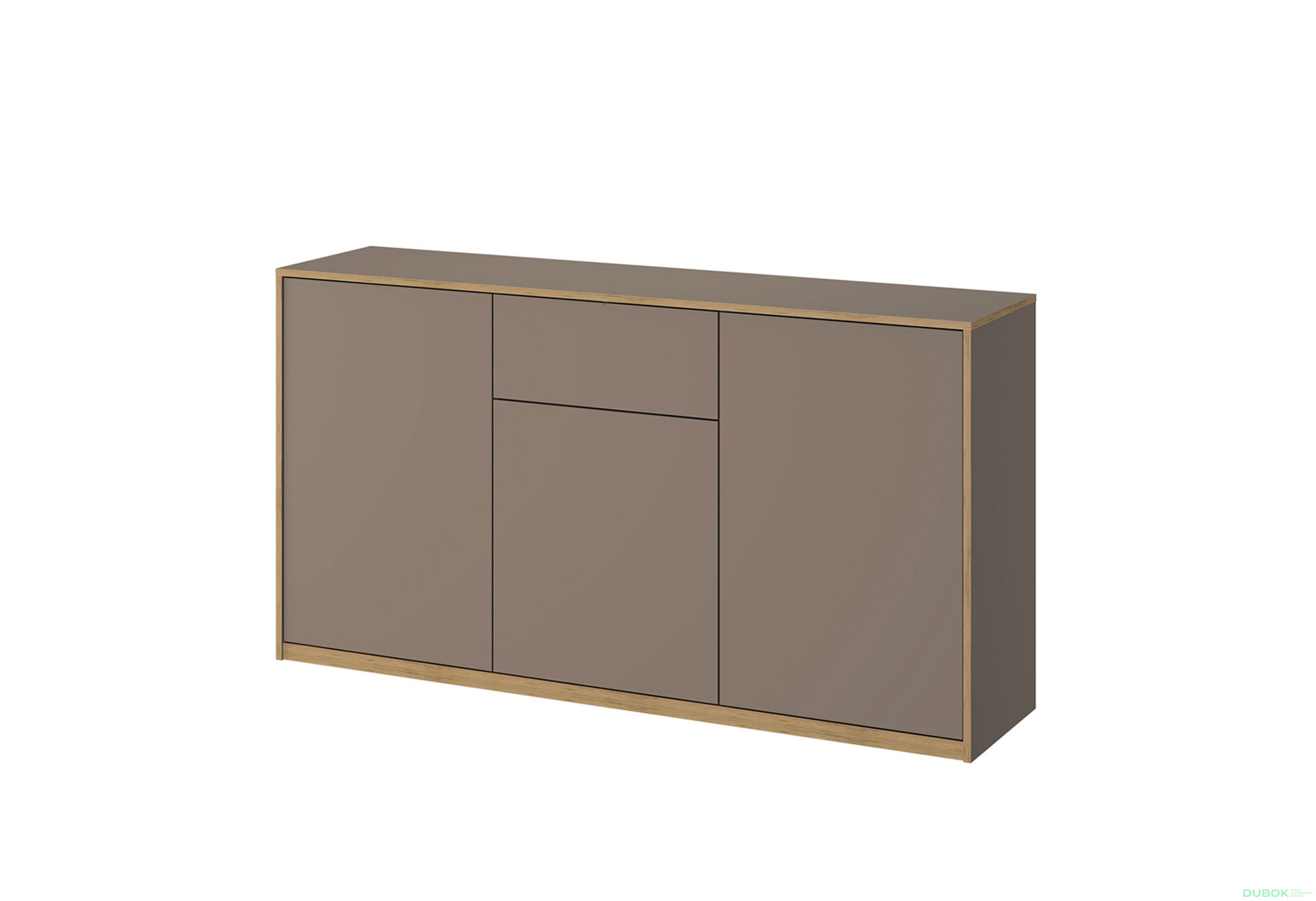 Obrázek 1 - Komoda 3d1s šedý kubanit Complex