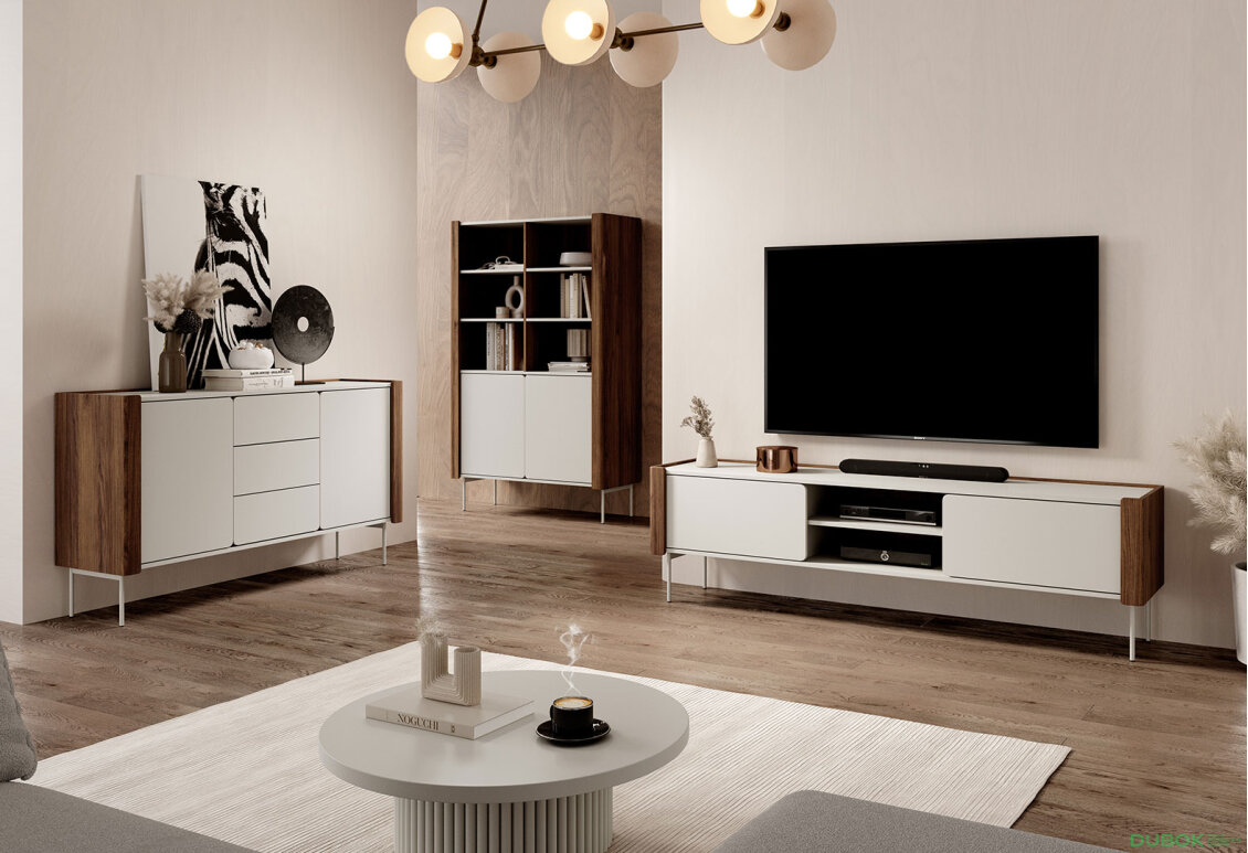 Obrázek 3 - TV stolek RTV180 warmia ořech / kašmír Wrap