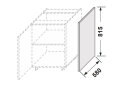 Obrázek 2 - Kuchyňské panely Vintage Boční panel dolní 820 mm