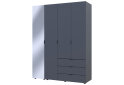 Obrázek 4 - Skříň čtyřdveřová se zrcadlem Gelar 155.2 cm Grafit