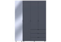 Obrázek 3 - Skříň čtyřdveřová se zrcadlem Gelar 155.2 cm Grafit