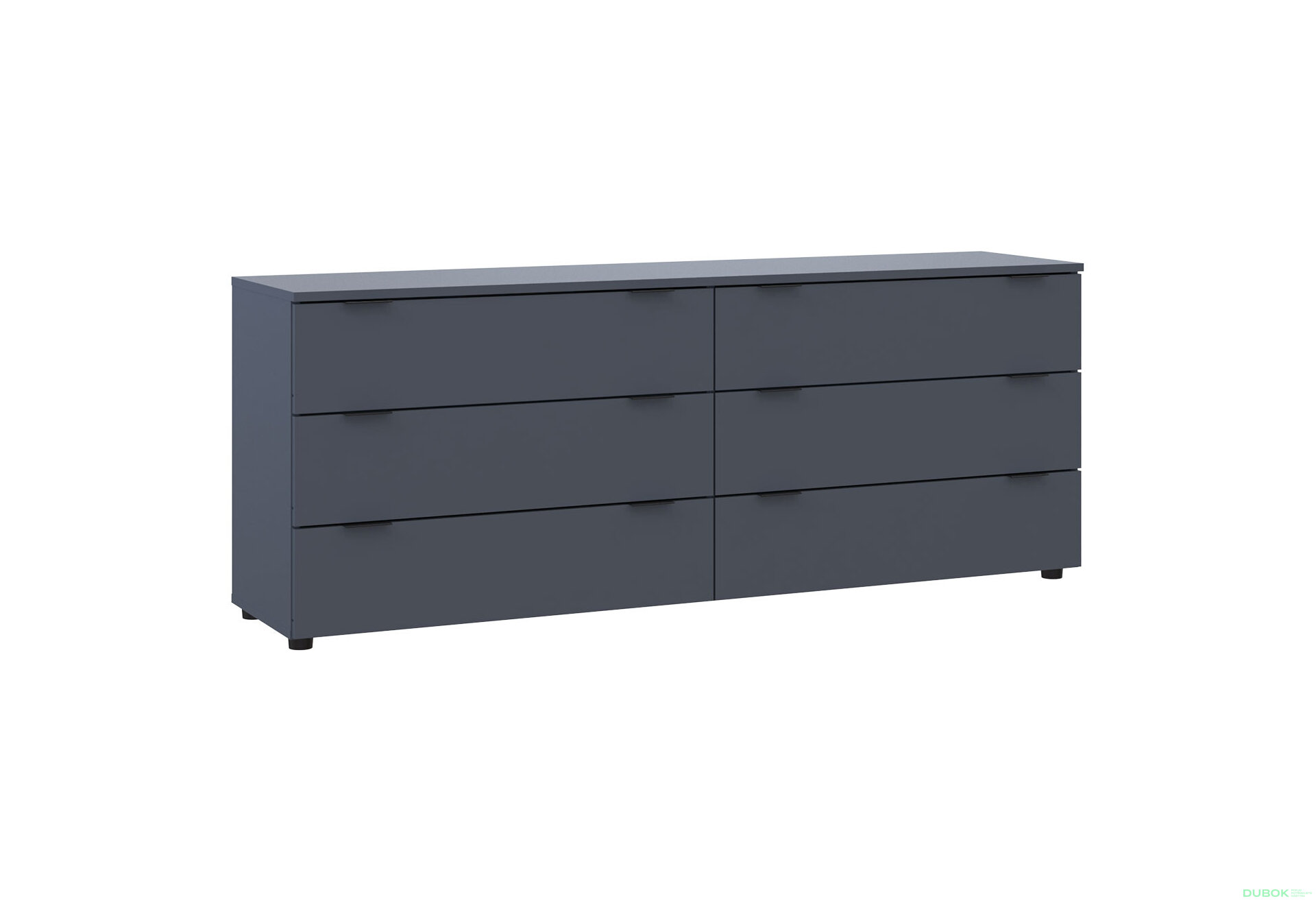 Obrázek 4 - Komoda Ron 9 s 6 zásuvkami 160х38х62 grafit