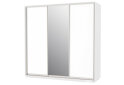 Obrázek 1 - Skříň 200x240x60 nymphaea alba, 2 dřevotříska+1 zrcadlo, stříbrný profil