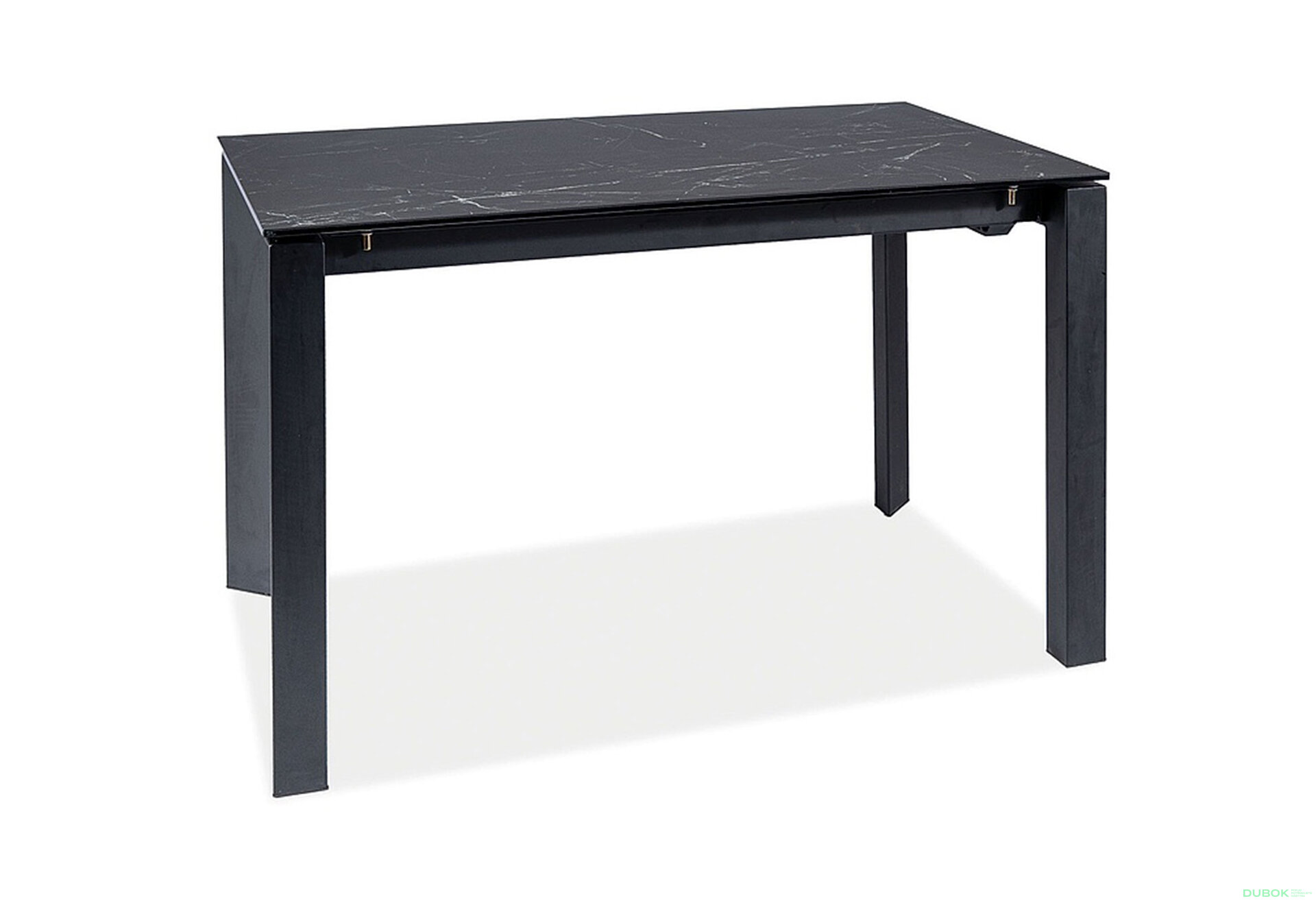 Obrázek 2 - Stůl Metropol Ceramic 120(180)x80 efekt marmuru, černý / czarny matowy