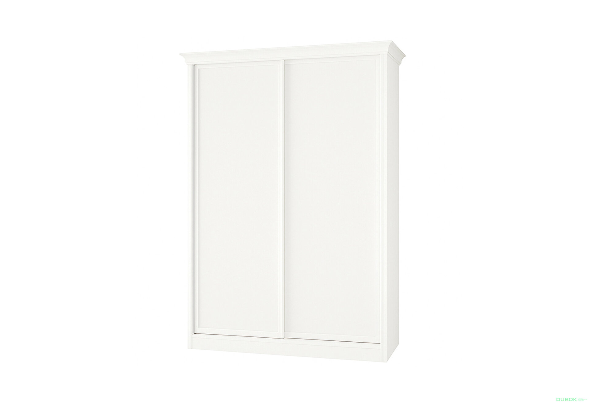 Obrázek 1 - Skříň Rim-Veneziano 2D 1,8 m bílá s římsou, fasádami DTD