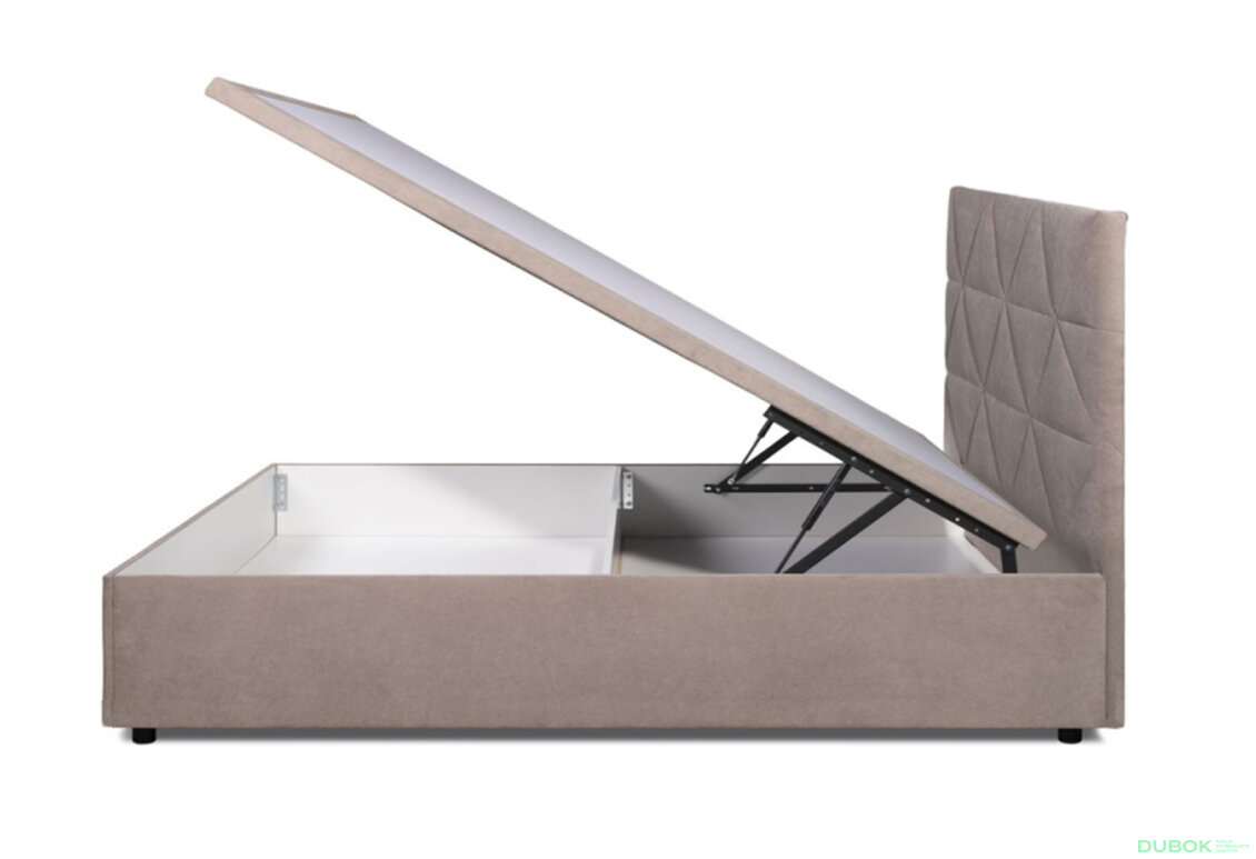 Obrázek 6 - Postel Fro Caro 120x200 s roštem, úložným prostorem Mono 233, béž