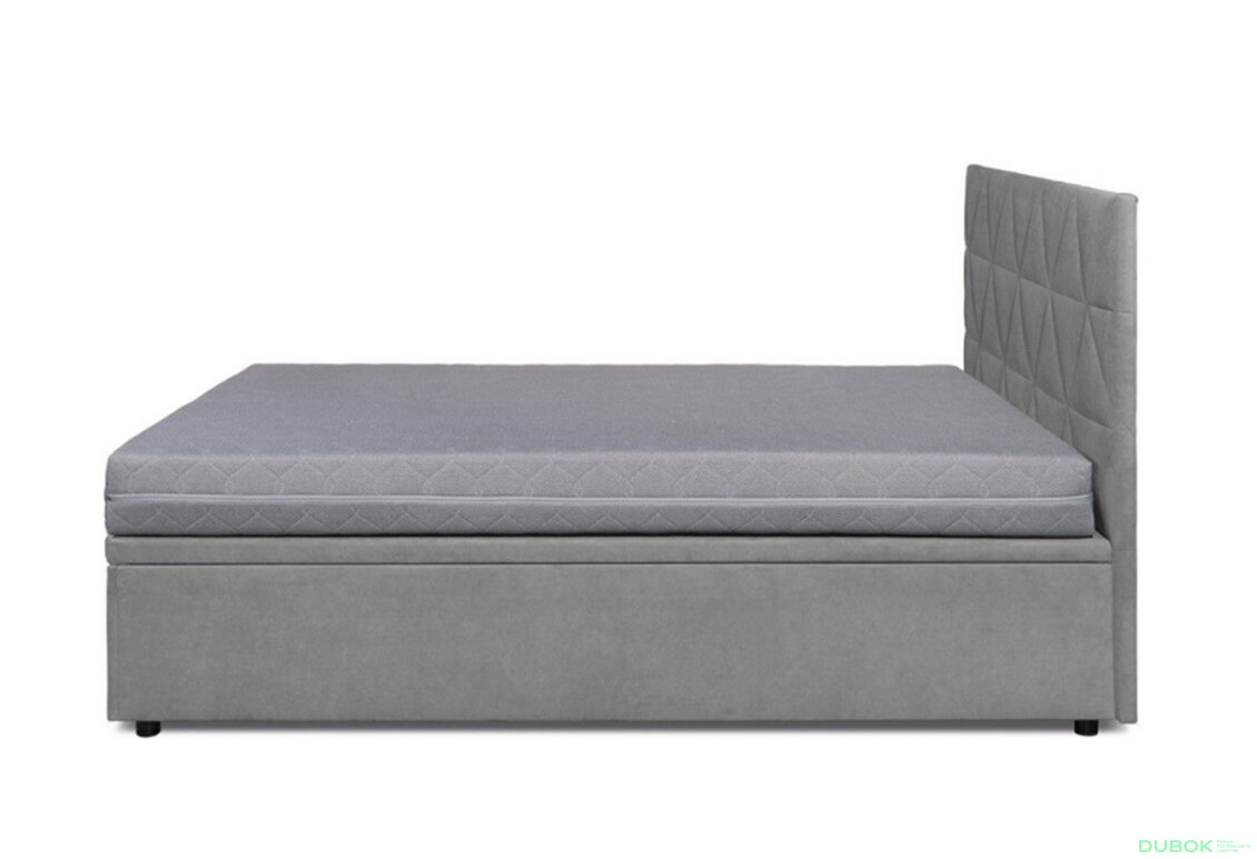 Obrázek 4 - Postel Fro Caro 140x200 s roštem, úložným prostorem Mono 246, šedá