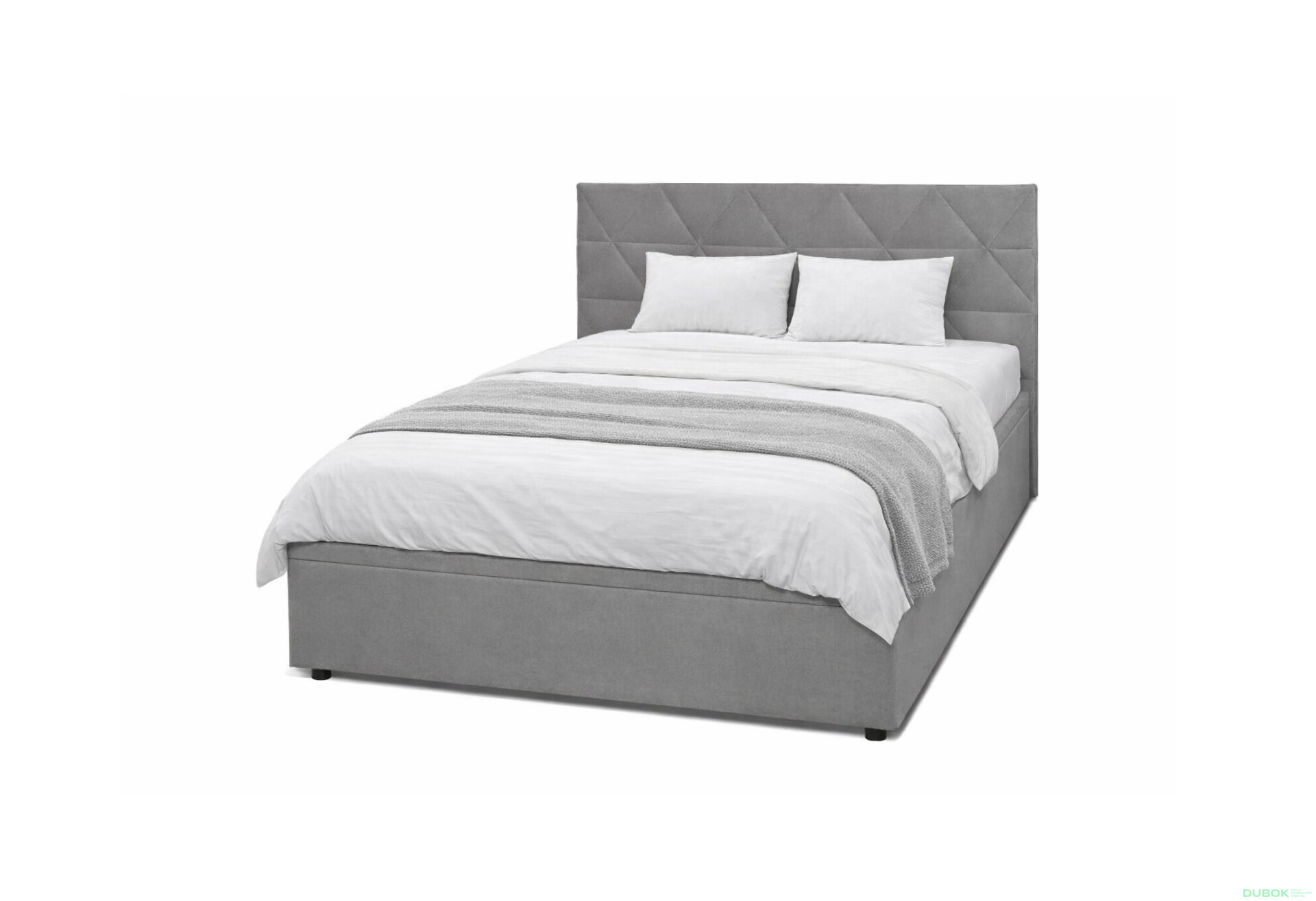 Obrázek 1 - Postel Fro Caro 140x200 s roštem, úložným prostorem Mono 246, šedá