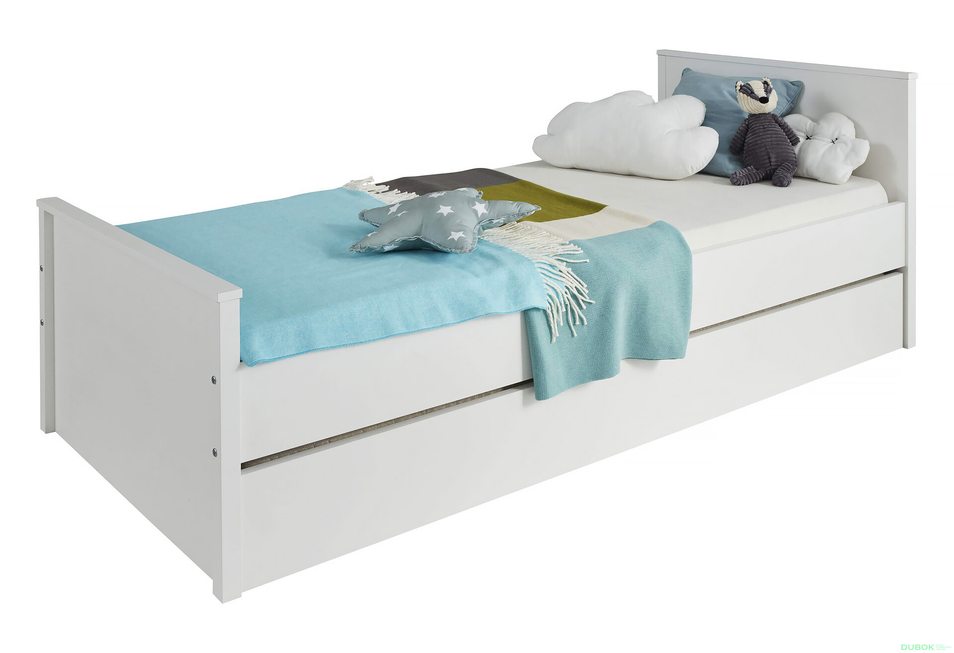 Obrázek 1 - Postel 90x200 + zásuvka postele bílý Ole