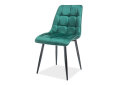 Obrázek 1 - Židle Chic Velvet zelený Bluvel 78, černý kov
