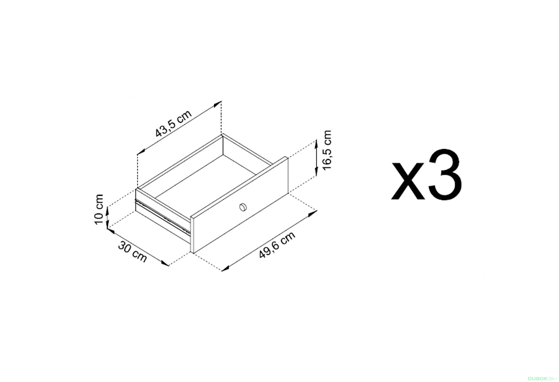 Obrázek 11 - Komoda MKSZ154 Mono pískově béž