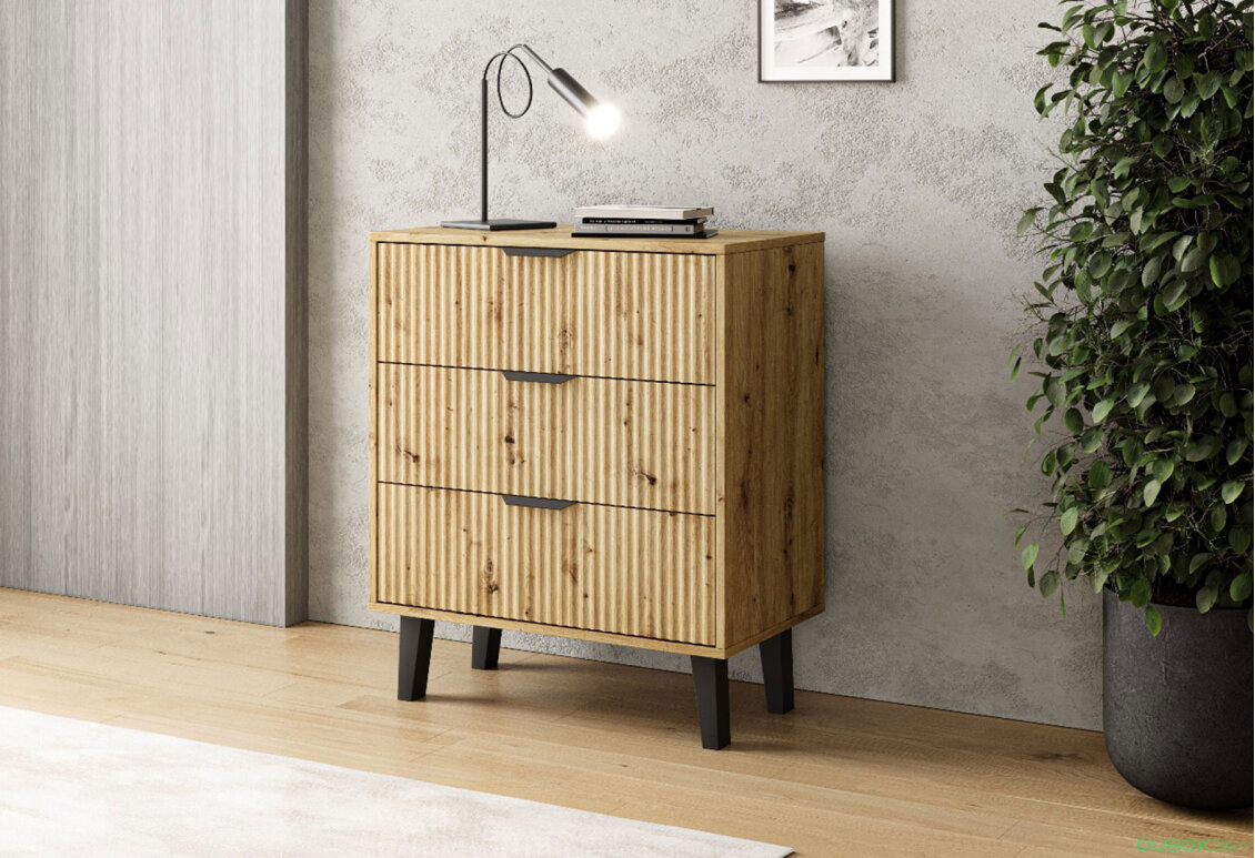 Obrázek 2 - Komoda Borg Duo 3Š dub artisan