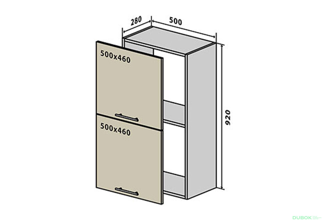 V59 Skříňka 2D 50 MoDa