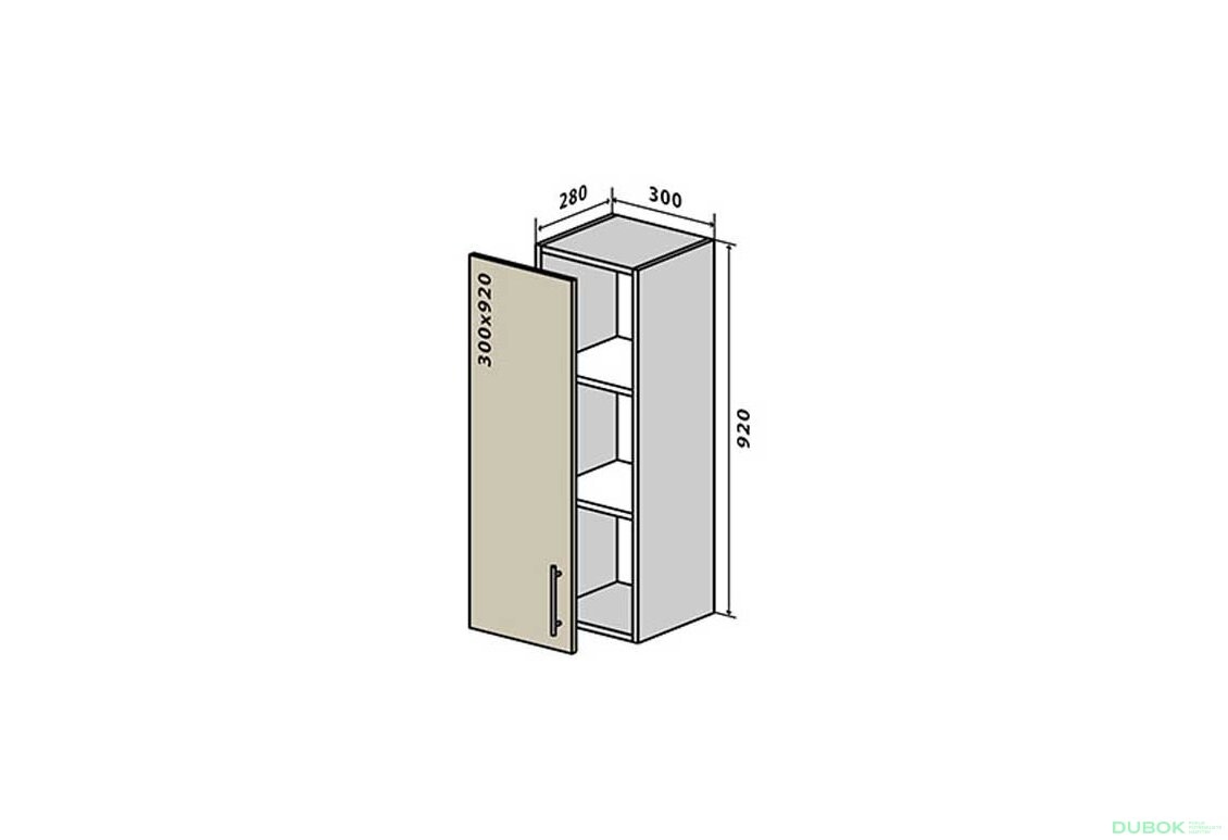 V42 Skříňka 1D 30 MoDa