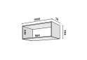 Obrázek 2 - Modul №21 A-1000x400 DTD 18 mm antracit