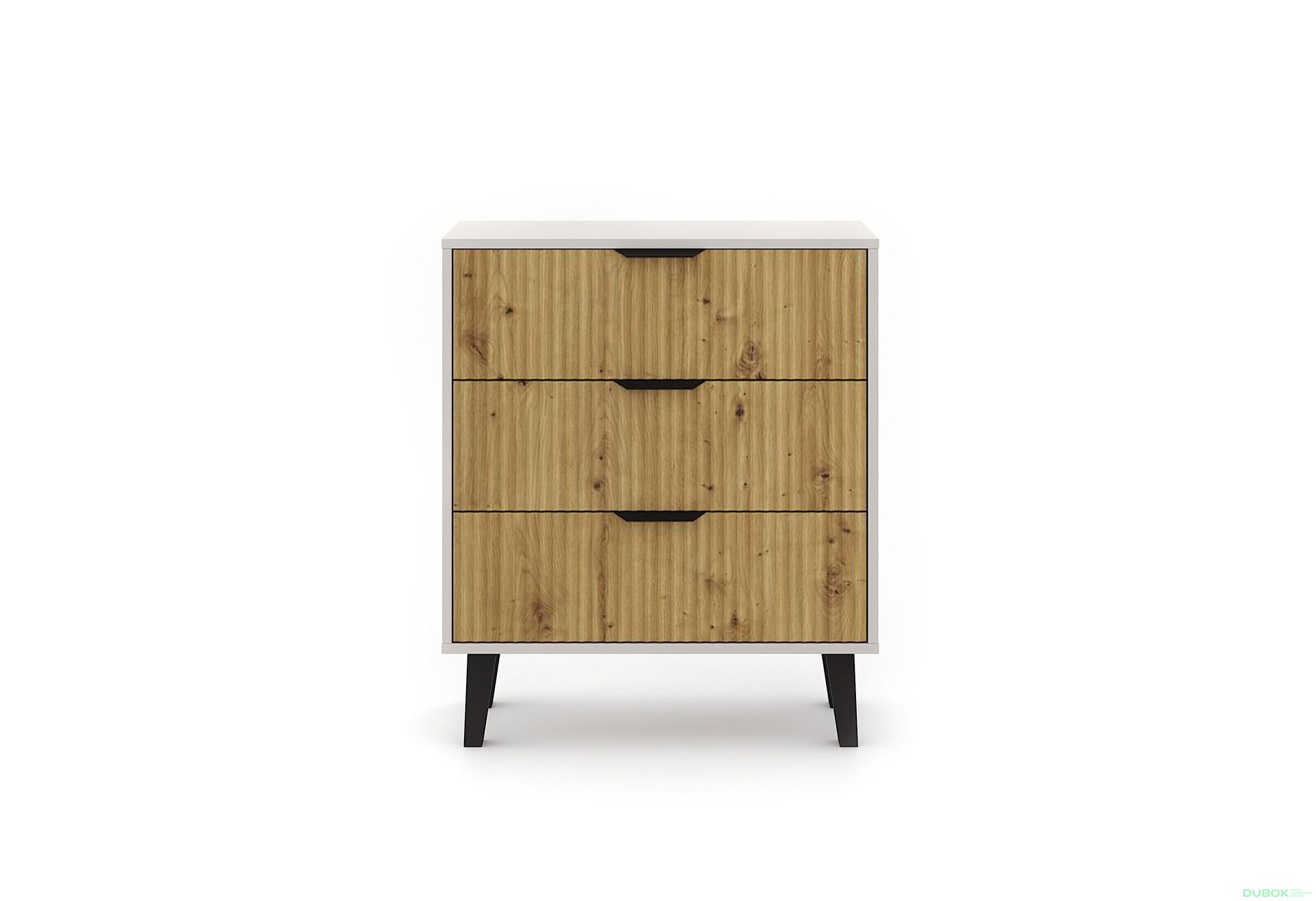 Obrázek 3 - Komoda Borg Duo 3Š kašmír / dub artisan