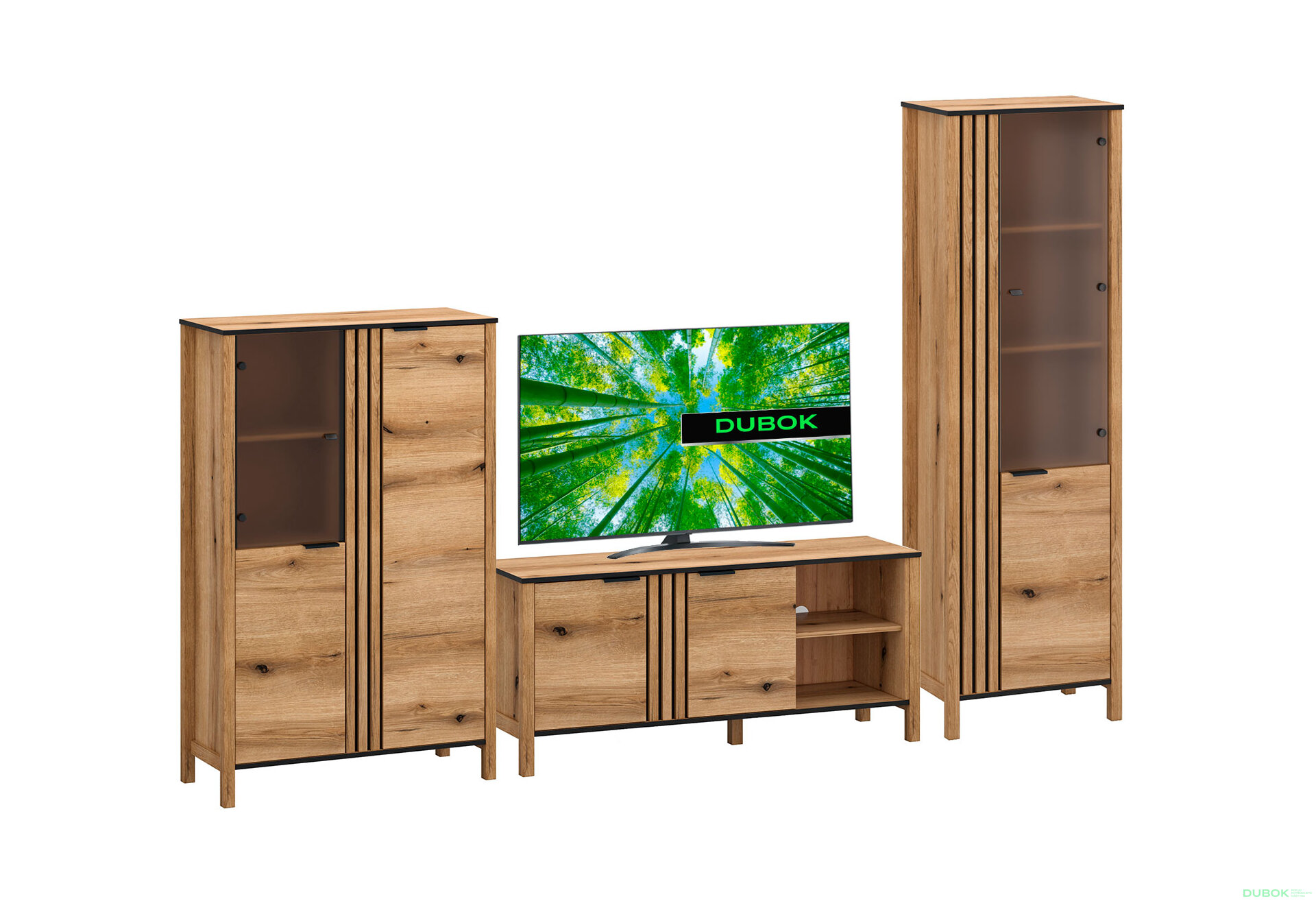 Obrázek 2 - Obývací sestava 3.0 m dub evok Helix