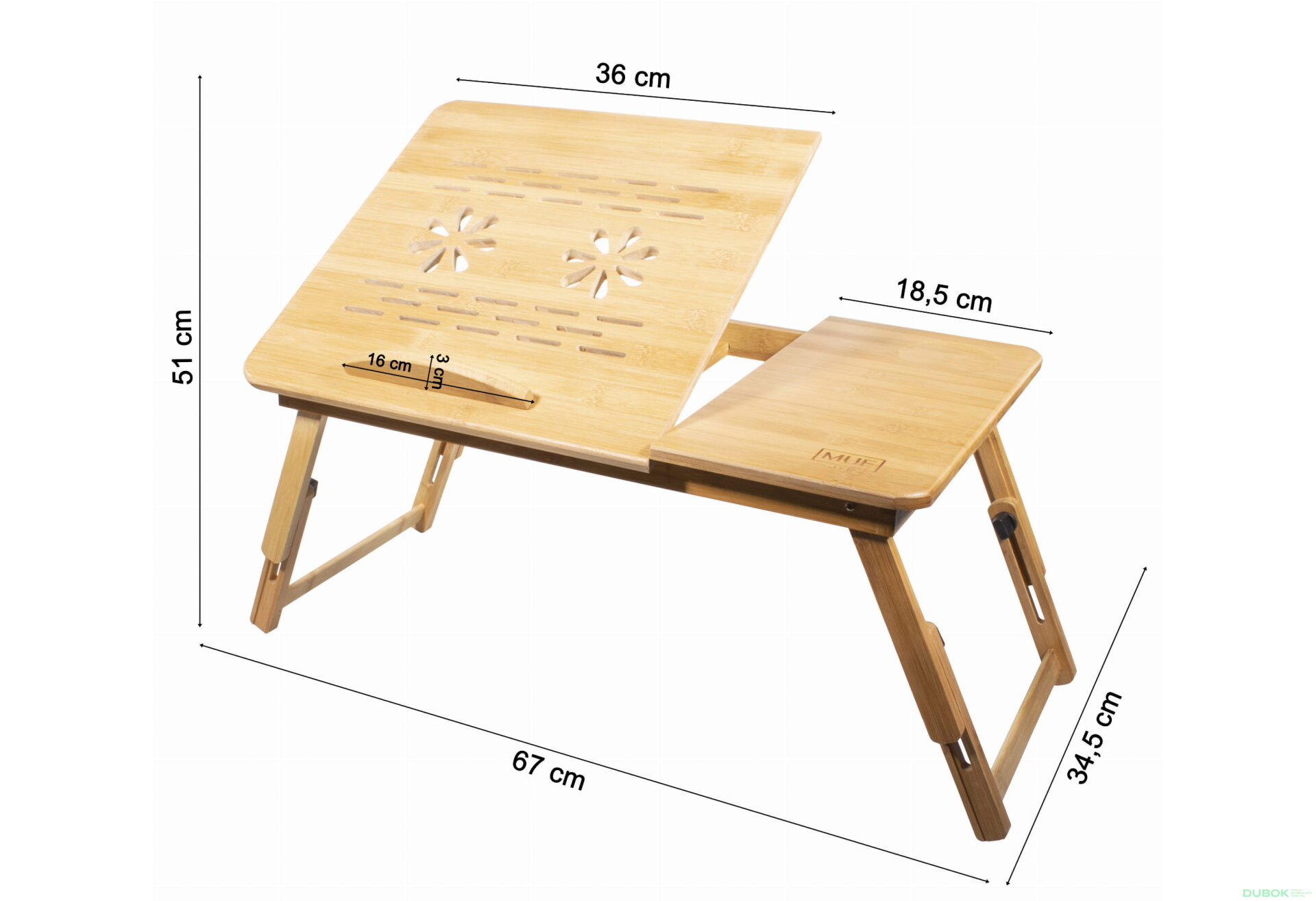 Obrázek 5 - Stůl pod laptop z bambusu L