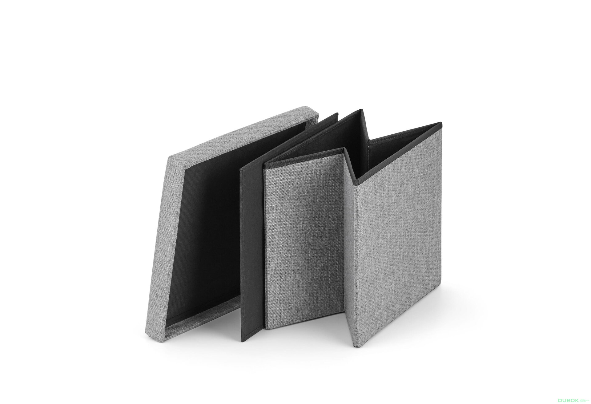 Obrázek 3 - Skládací puf M - 30x30x30 cm šedá