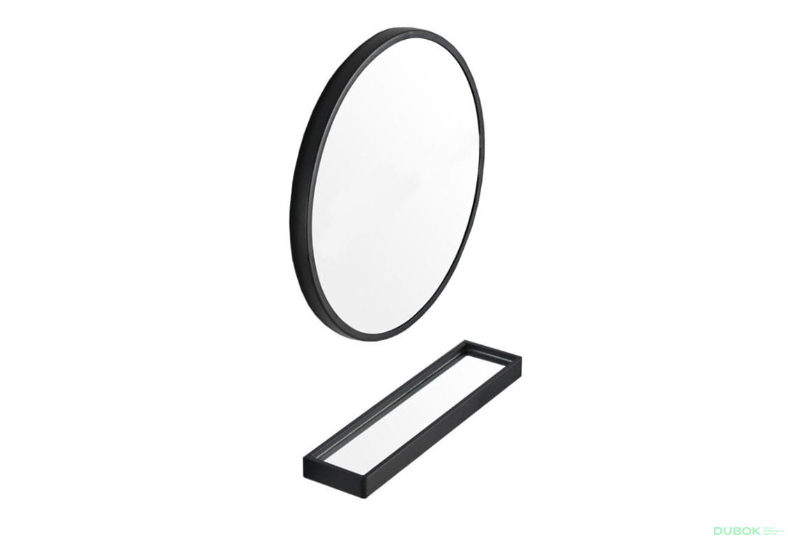Obrázek 6 - Zrcadlo s policí 70 cm černé
