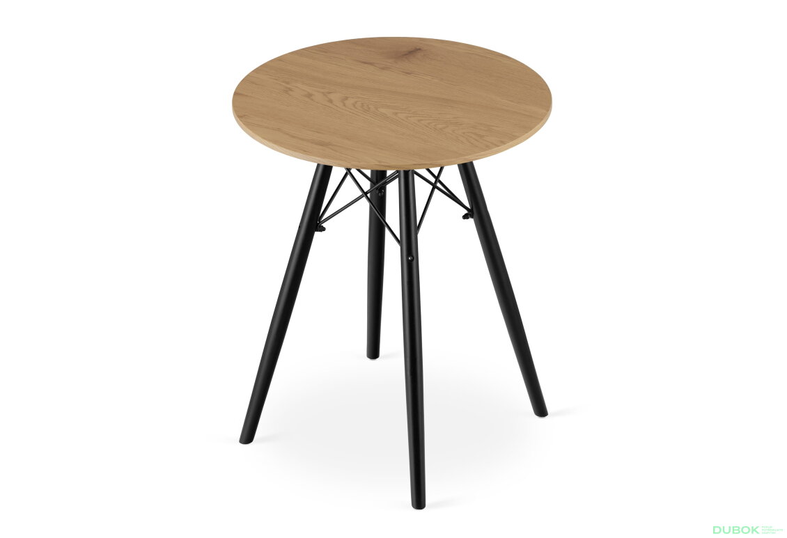 Obrázek 4 - Stůl TODI Kulatý 60cm - dub