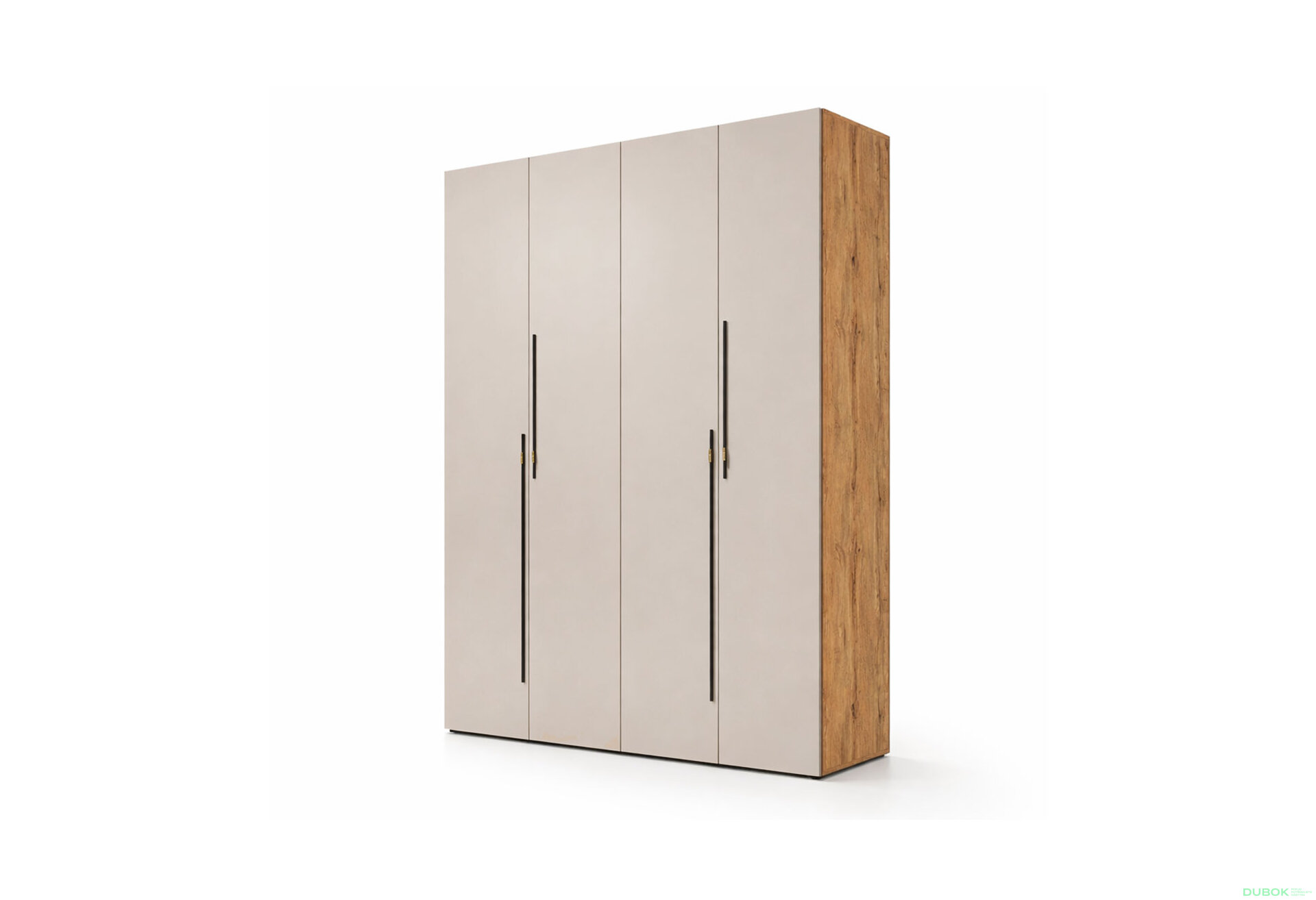 Obrázek 1 - Skříň 4D 160 cm dub appalačský / kašmír Space