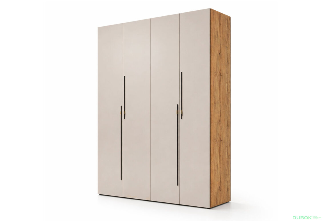 Skříň 4D 160 cm dub appalačský / kašmír Space