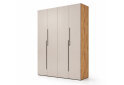 Obrázek 1 - Skříň 4D 160 cm dub appalačský / kašmír Space