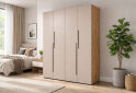 Obrázek 2 - Skříň 4D 160 cm dub appalačský / kašmír Space