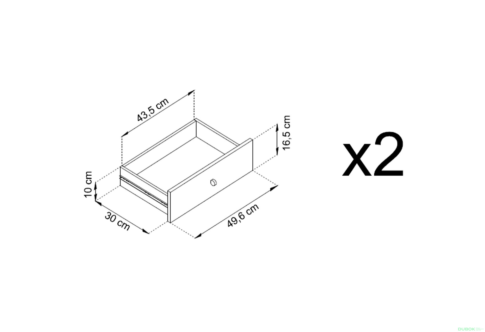 Obrázek 12 - Komoda MKSZ104 Mono bordo