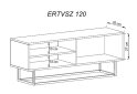 Obrázek 2 - TV stolek ERTVSZ120 grafit + Rám Enjoy