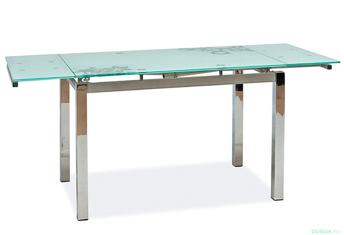 Obrázek 2 - Stůl GD-017 110(170)x74 bílý / chrom